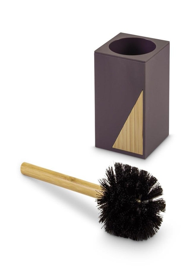Freelance Portofino ABS Toilet Cleaning Brush with Holder Stand - New Brown - Hygienic Commode/Toilet Brush Cleaner Set - Compact Stand, Ideal for Cleaning Bathroom Pot/Bowl/WC - Holder Included - Image 2